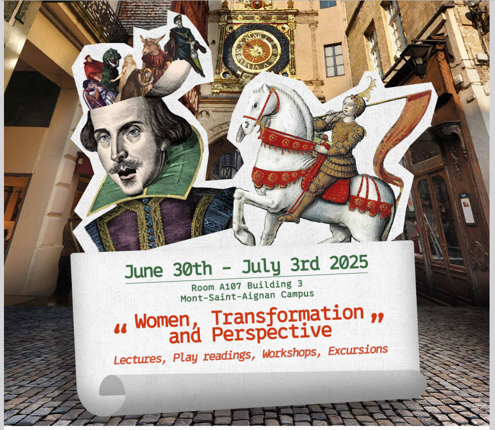 Affiche de la Shakespeare Summer School, Rouen 2025