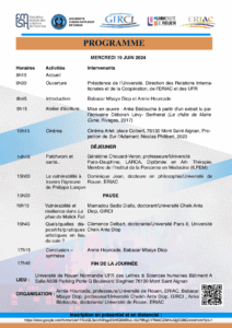 Affiche de la journée d'étude "Art, éthique et soin"