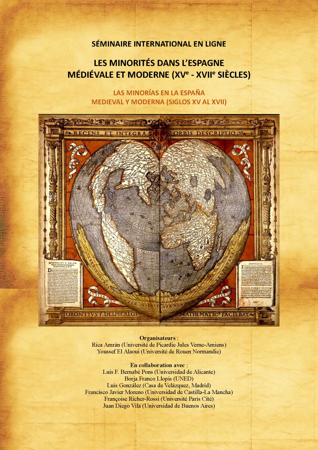 Affiche du colloque "Séminaire « Les minorités dans l’Espagne médiévale et moderne (XVe-XVIIe siècles) »"