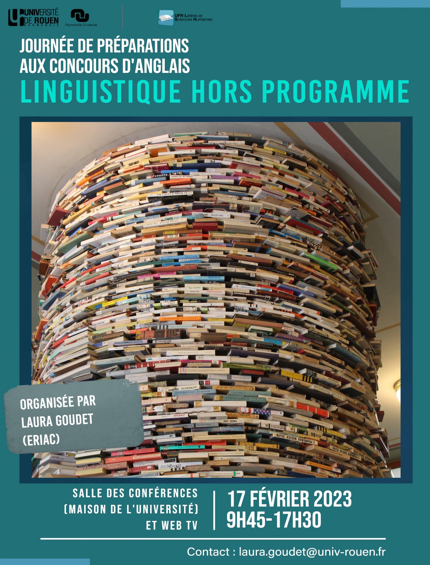 Affiche de la journée d'étude "Linguistique Hors Programme"