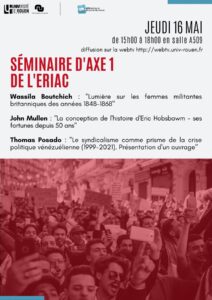 Affiche du séminaire "Séance du 16 mai 2024"