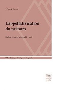 Affiche2 du séminaire "L’appellativisation du prénom : aspects sémantiques et culturels"