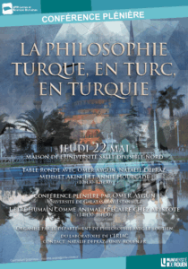 Affiche de la conférence "La philosophie turque, en turc, en Turquie"