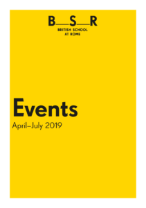 Affiche de la conférence "Pirro Ligorio and the Roman aqueducts"