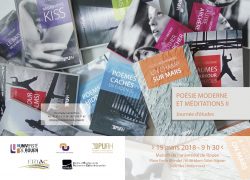 Affiche de la journée d'étude "Poésie moderne et méditations II"