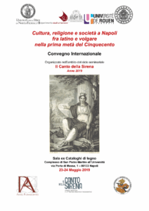Affiche du colloque "ReligioneSocietaNapoli"