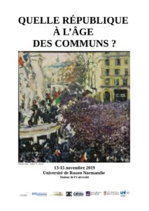 Affiche du colloque "Quelle république à l’âge des communs ?"
