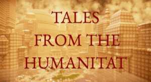 Affiche de la conférence "Tales from the Humanitat, plateforme en ligne de co-création"