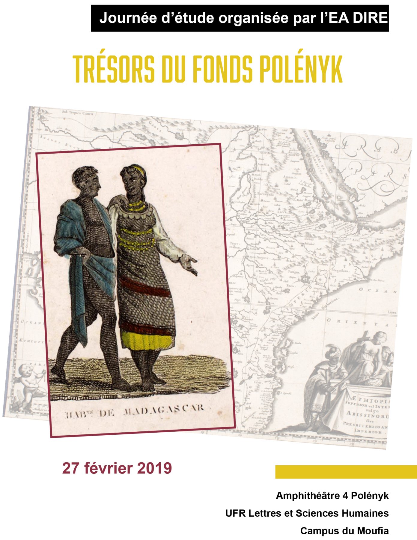 Affiche de la journée d'étude "Trésors du Fonds Polényk"