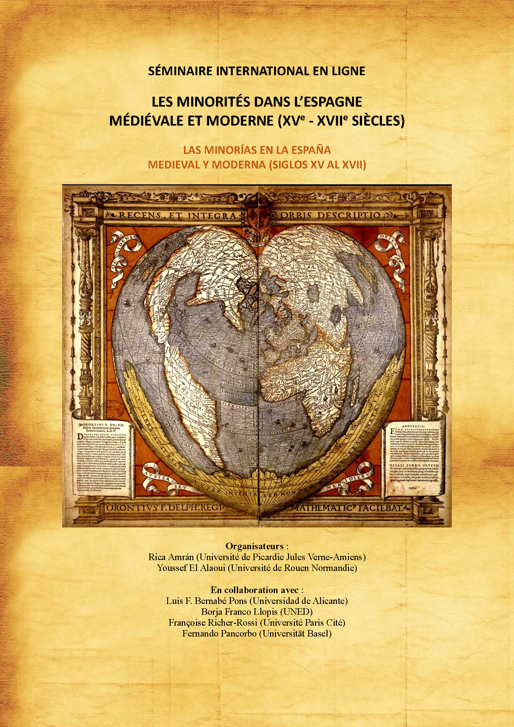 Affiche du séminaire "Les minorités dans l’Espagne médiévale et moderne (XVe-XVIIe siècles) 2025-2026"