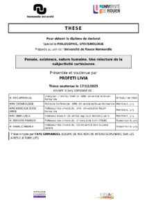 Couverture de la thèse de Livia Profeti