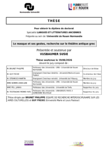 Couverture de la thèse de Susie Vusbaumer