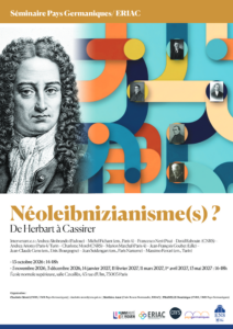 Affiche du séminaire "Néoleibnizianisme(s)? De Herbart à Cassirer"